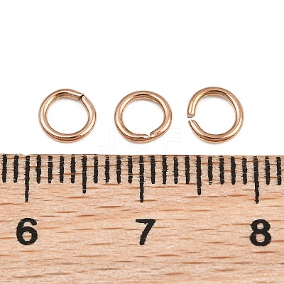 304 Stainless Steel Open Jump Rings SA-CBAF81C-01F-RG-1