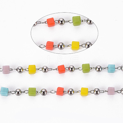 Handmade Acrylic Beaded Chains CHC-S012-001-A03-P-1