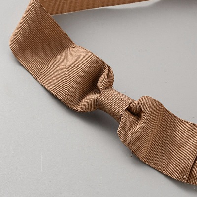 Women's Faux Suede Bowknot Stretchable Hat Band AJEW-WH0696-082R-1