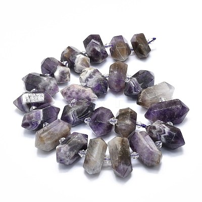 Natural Amethyst Beads Strands G-F715-043-1