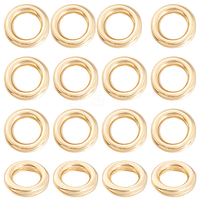 200Pcs 304 Stainless Steel Round Rings STAS-BBC0010-21C-1