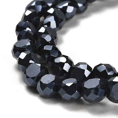 Electroplate Glass Beads EGLA-D028-18-1