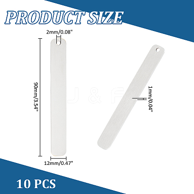 201 Stainless Steel Bookmarks DIY-WH0430-487P-1