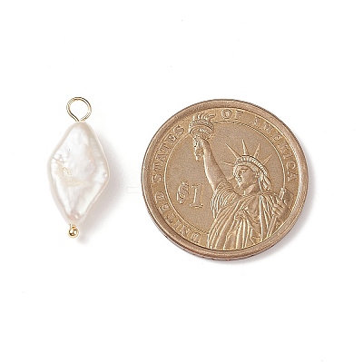 Natural Keshi Pearl Pendants PALLOY-JF01932-1
