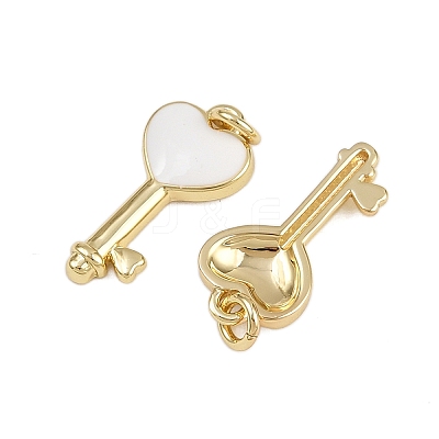 Brass Enamel Pendants KK-D424-01A-G-1