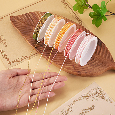 50M 5 Colors Braided Polyester Cord OCOR-TA0003-58-1