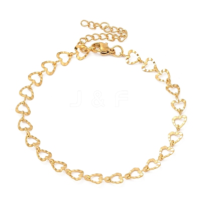 304 Stainless Steel Chain Bracelet for Women BJEW-I313-07-1