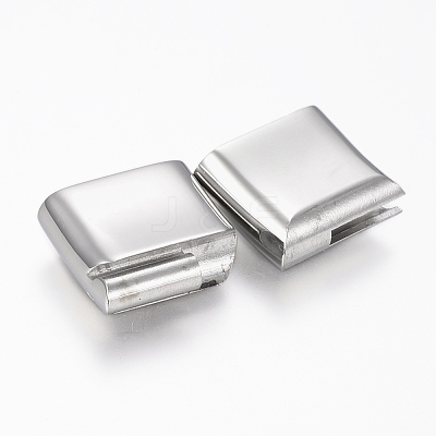 Tarnish Resistant 304 Stainless Steel Magnetic Clasps with Glue-in Ends STAS-F130-23P-1