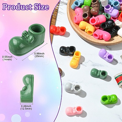 60Pcs 12 Colors Opaque Resin Cabochons RESI-CJ0004-81-1