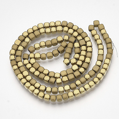 Electroplate Non-magnetic Synthetic Hematite Bead Strands X-G-Q467-11F-1