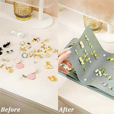 CutHollow 1Pc PU Imitation Leather Earring Storage Bags EDIS-CL0001-01B-1