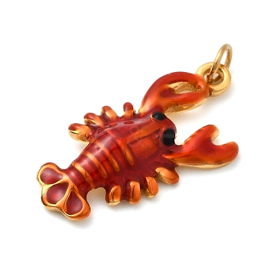 304 Stainless Steel Enamel Pendants STAS-B093-33G-01-1
