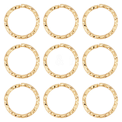 30Pcs Brass Open Jump Rings KK-BBC0004-38-1