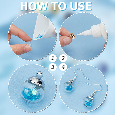 DIY Glass Ball Dangle Earring Making Kit DIY-PH0021-53-1