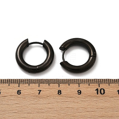 202 Stainless Steel Polishing Hoop Earrings EJEW-M106-02EB-02-1