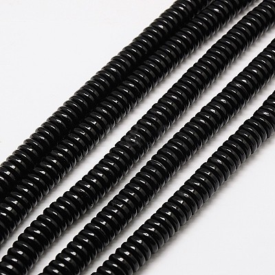 Imitation Amber Resin Heishi Beads Strands RESI-A009G-6mm-03-1