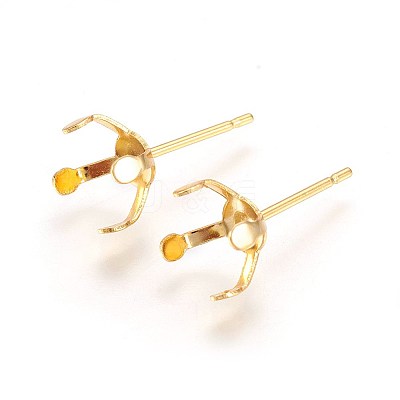 304 Stainless Steel Stud Earring Findings X-STAS-L219-03D-G-1