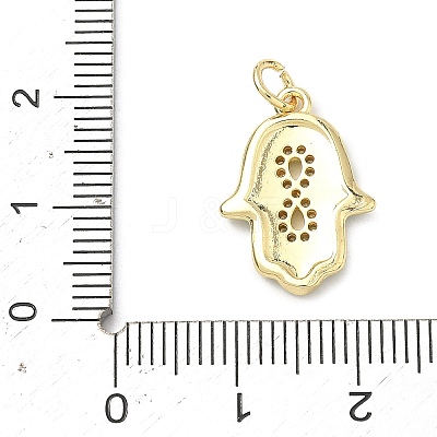 Brass Micro Pave Cubic Zirconia Pendants LS-KK-H255-09G-04-1