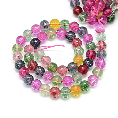 Synthetic Quartz/Piezoelectric Quartz Beads Strands G-S150-35-12mm-01-1