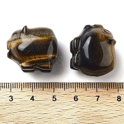 Natural Tiger Eye Carved Figurines DJEW-L023-C09-1