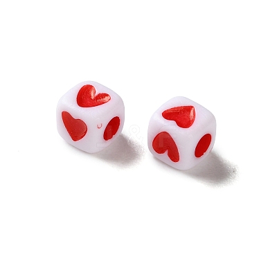 Opaque Acrylic Beads OACR-D301-06D-1