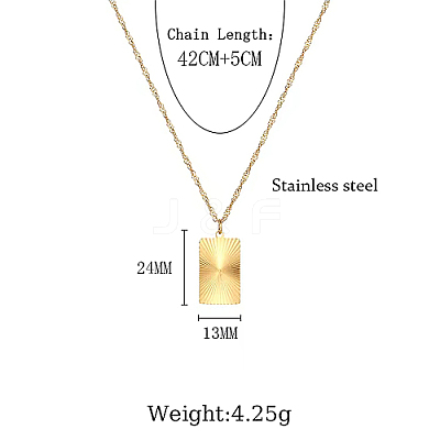 304 Stainless Steel Pendant Necklaces FF2817-1-1
