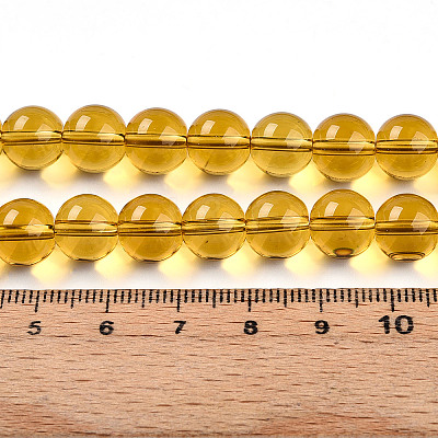 Transparent Glass Beads Strands GLAA-T032-T10mm-23-1