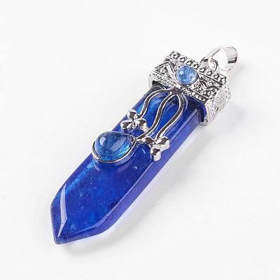 Natural & Synthetic Mixed Stone Big Pendants G-G718-A-1