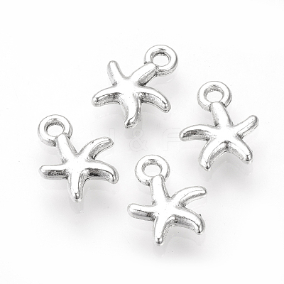 Tibetan Style Alloy Charms TIBE-S311-19AS-LF-1