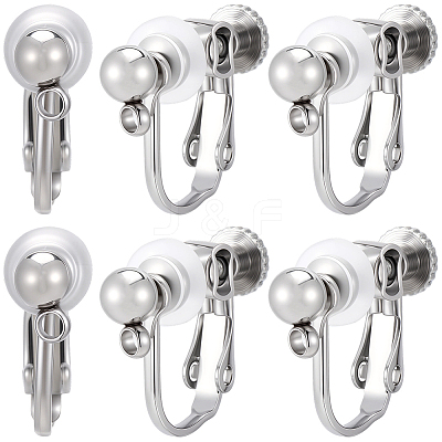20Pcs 316 Stainless Steel Clip-on Earring Findings STAS-BBC0008-59P-1