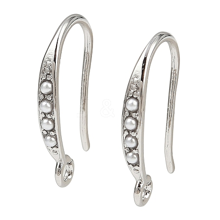 Brass Earring Hooks KK-B137-15P-01-1