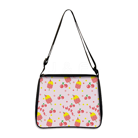 Flower Printed Polyester Shoulder Bags PW-WG4B978-09-1