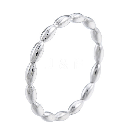 Non-Tarnish 201 Stainless Steel Rice Wrap Finger Ring for Men Women RJEW-N038-132P-1