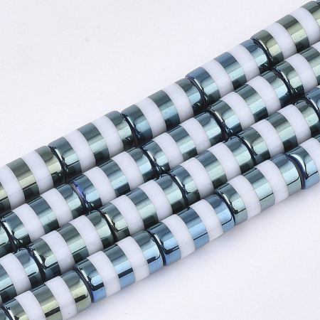 Electroplate Glass Beads Strands EGLA-S177-04C-1
