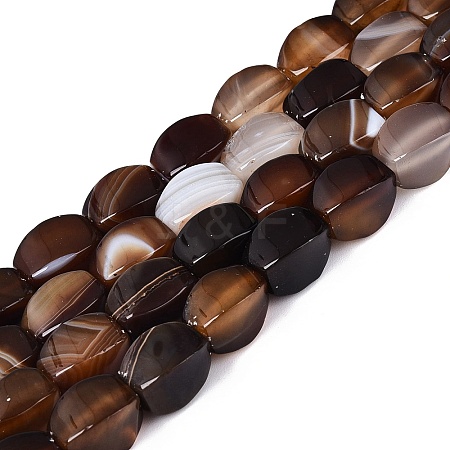 Natural Agate Beads Strands G-Q604-02A-02-1
