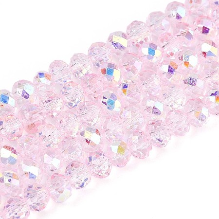 Transparent Glass Beads Strands EGLA-N016-4mm-04-1