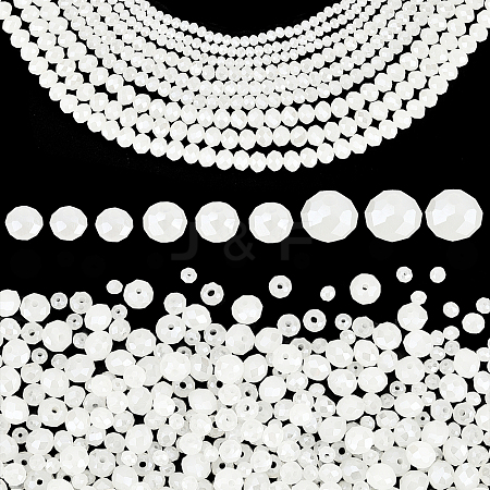 9 Strands 3 Style Electroplate Glass Beads Strands EGLA-PH0001-29-1