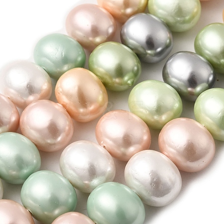 Shell Pearl Beads Strands BSHE-F013-01H-1