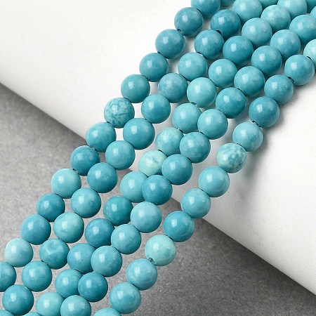 Dyed Natural Magnesite Beads Strands G-A323-A01-4mm-1