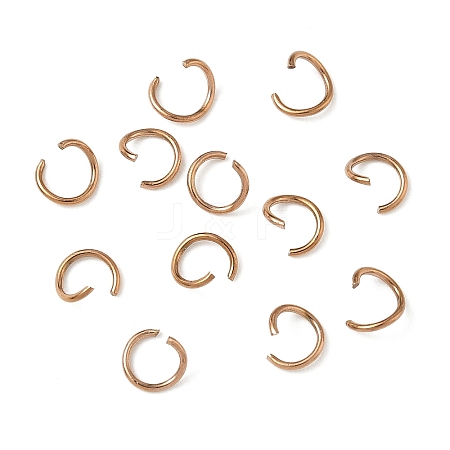 304 Stainless Steel Open Jump Rings STAS-Z150-01C-RG-1