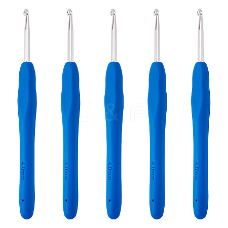 TPR Handle Aluminum Crochet Hook Needles TOOL-TA0001-13C-1