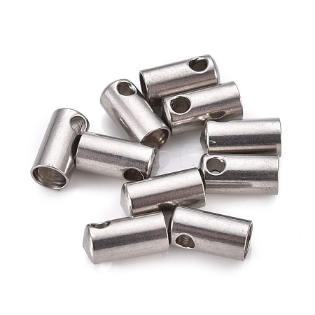 Tarnish Resistant 201 Stainless Steel Cord Ends STAS-F250-10P-P-1