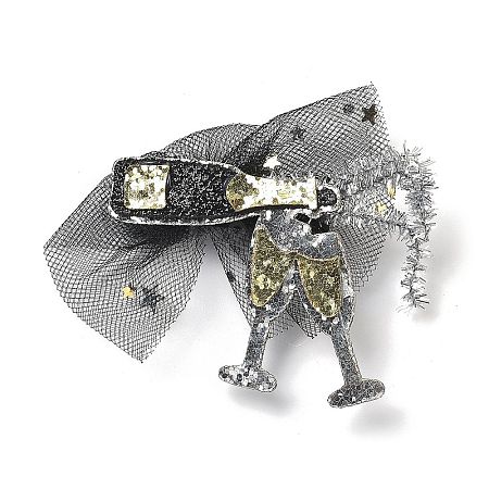New Year's party Iron Hair Clip LS-OHAR-R102-01K-1