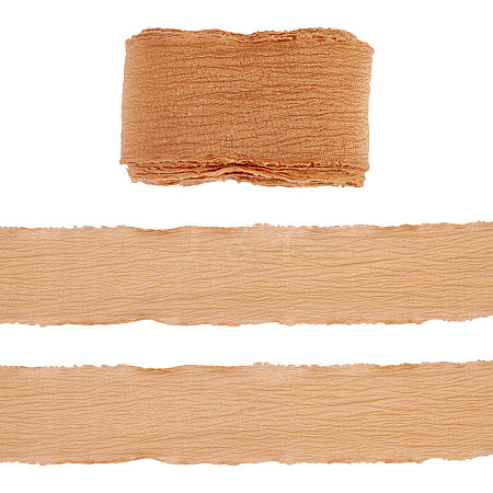 3 Rolls Frayed Polyester Ribbon OCOR-TA0002-97E-1