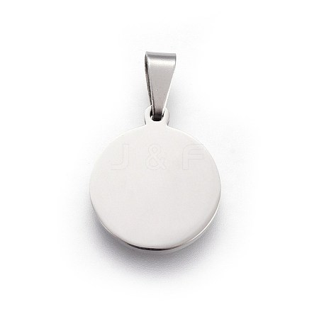 Tarnish Resistant 304 Stainless Steel Stamping Blank Tag Pendants STAS-L220-03A-1