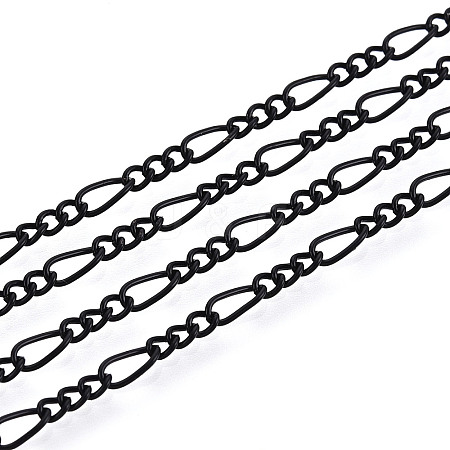 Brass Coated Iron Curb Chain Necklace Making MAK-T006-04A-1