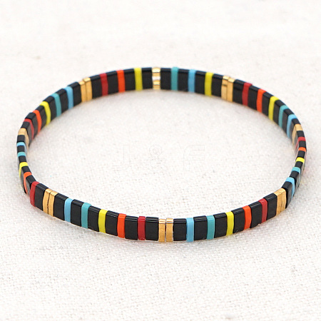 Rainbow Bohemian Style Original Design Fashion Tila Beaded Bracelet for Women. RM1844-27-1