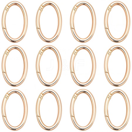20Pcs Alloy Spring Gate Rings PALLOY-SC0010-53B-G-1