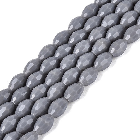 Opaque Solid Color Glass Beads Strands LS-GLAA-N071-01A-C11-1
