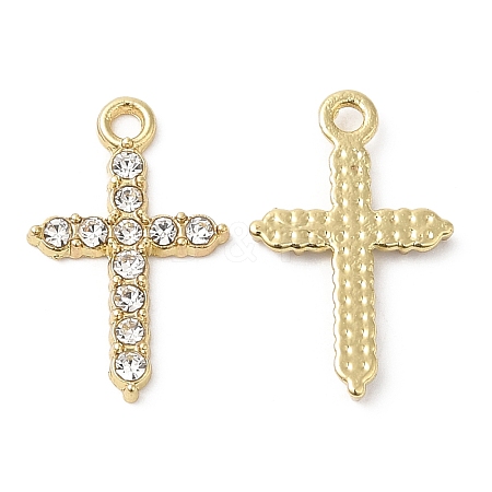 Alloy Rhinestone Pendants ALRI-P005-02G-1